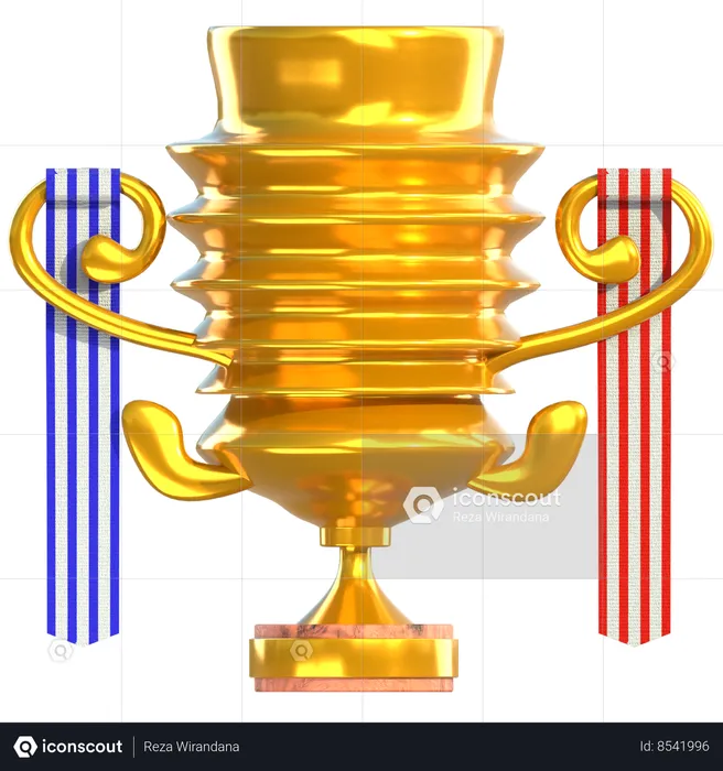 Gold Trophy Award  3D Icon