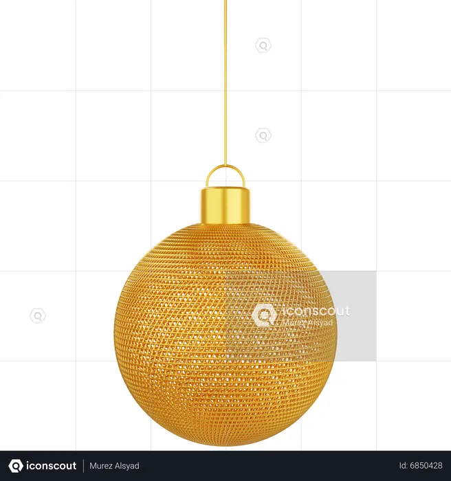 Golden Ball  3D Icon