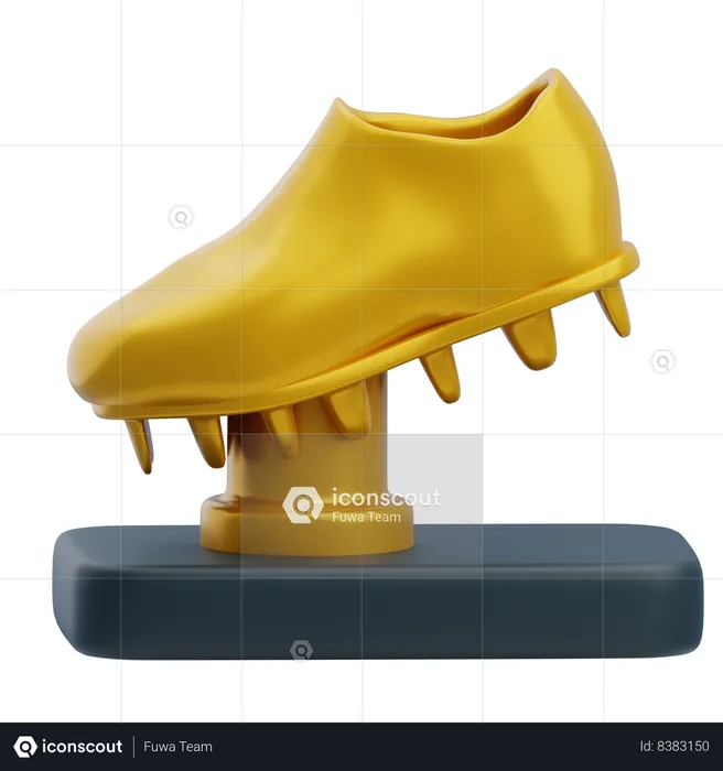 Golden Boot Trophy  3D Icon