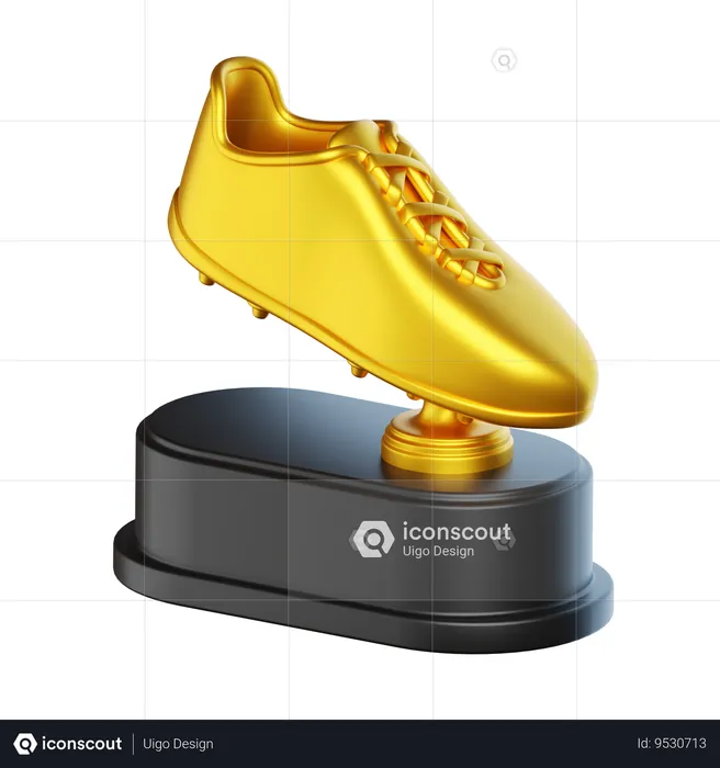 Golden Boots  3D Icon