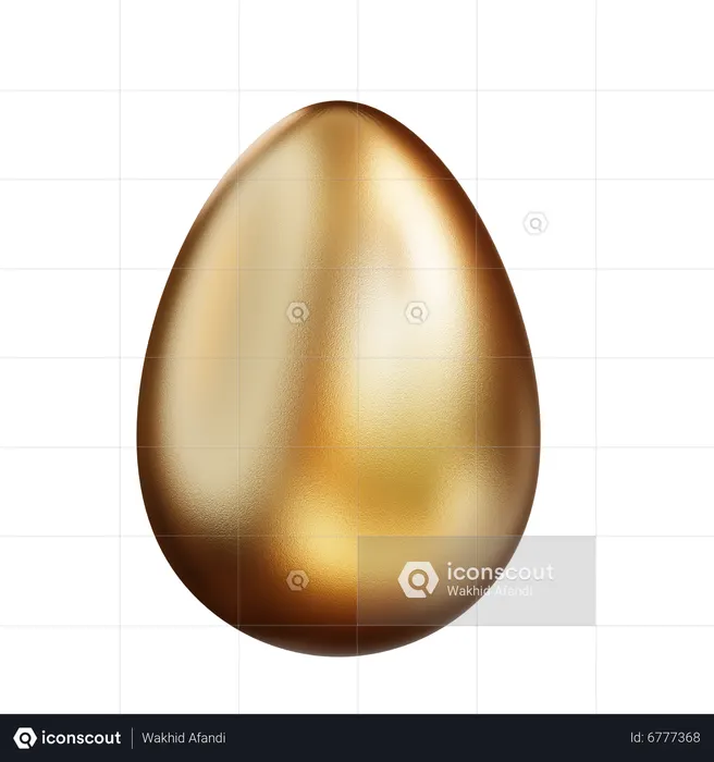 Golden Egg  3D Icon