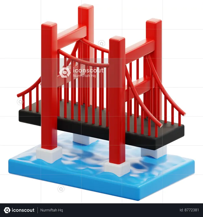 Golden Gate  3D Icon