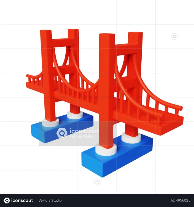 Golden Gate Bridge  3D Icon