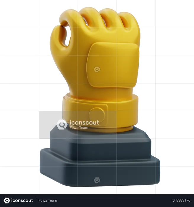 Golden Glove  3D Icon