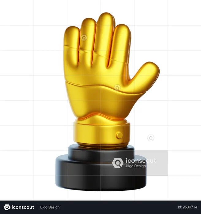 Golden Glove  3D Icon