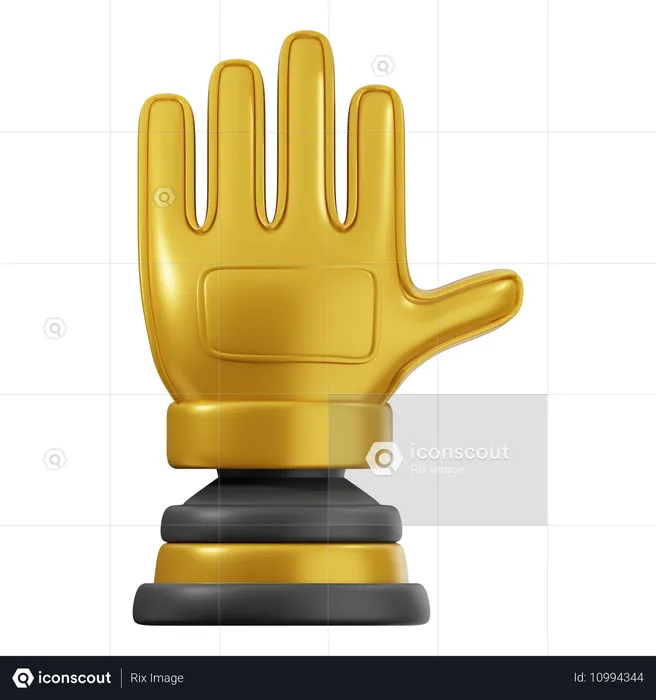 Goldene Handschuhe  3D Icon