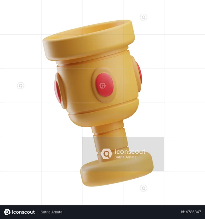 Goldener Pokal  3D Icon