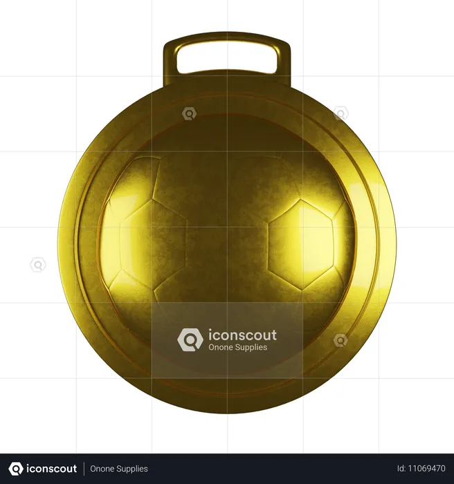 Goldmedaille  3D Icon