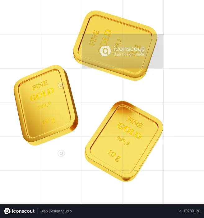 Goldstück  3D Icon