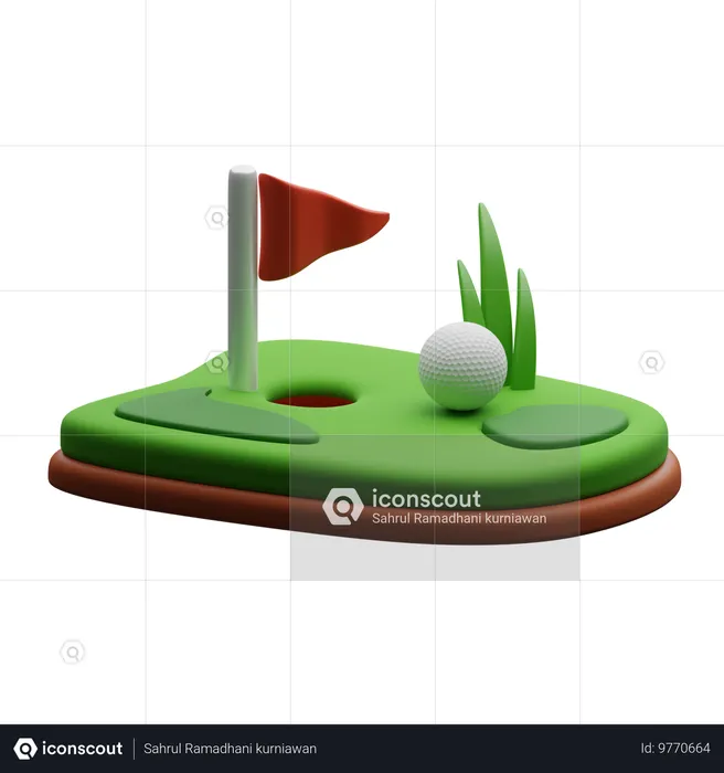 Golf  3D Icon