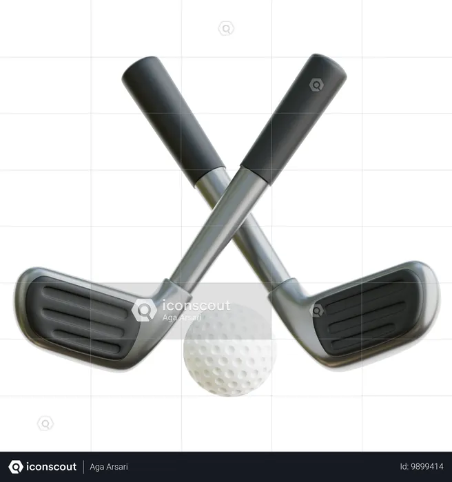 Golf  3D Icon