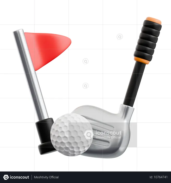 Golf  3D Icon