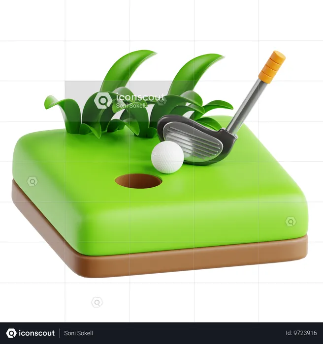 Golf  3D Icon