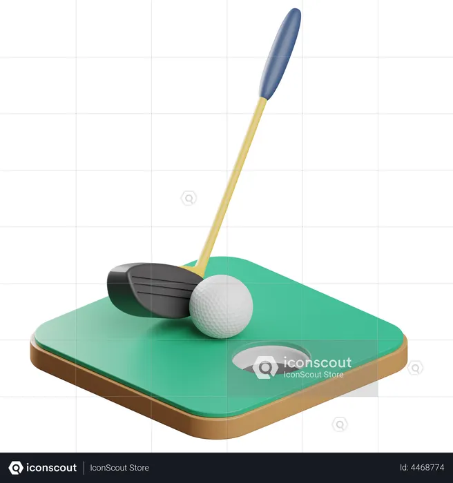 Golf  3D Icon