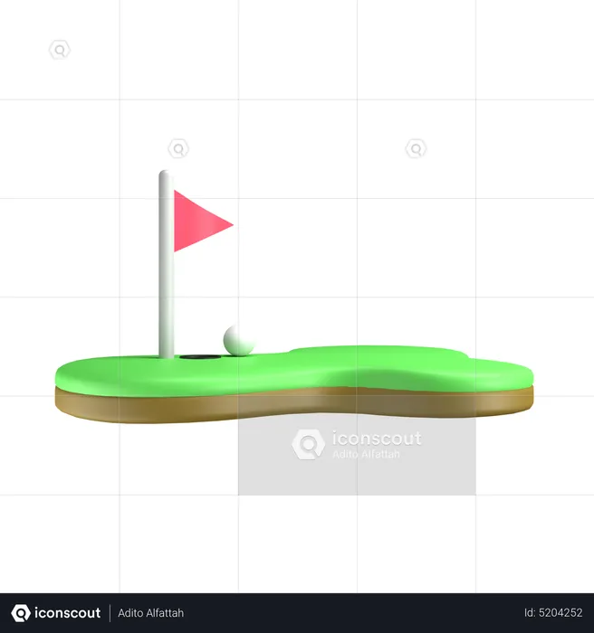 Golf  3D Icon