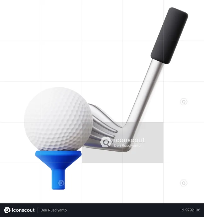 Golf  3D Icon
