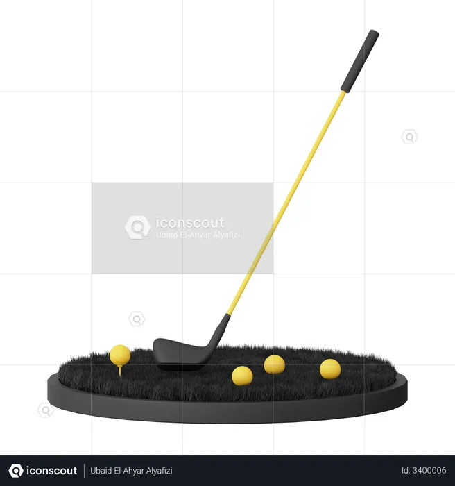 Golf  3D Illustration