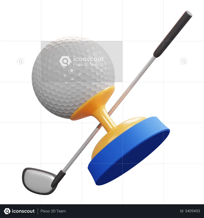 Golf  3D Illustration