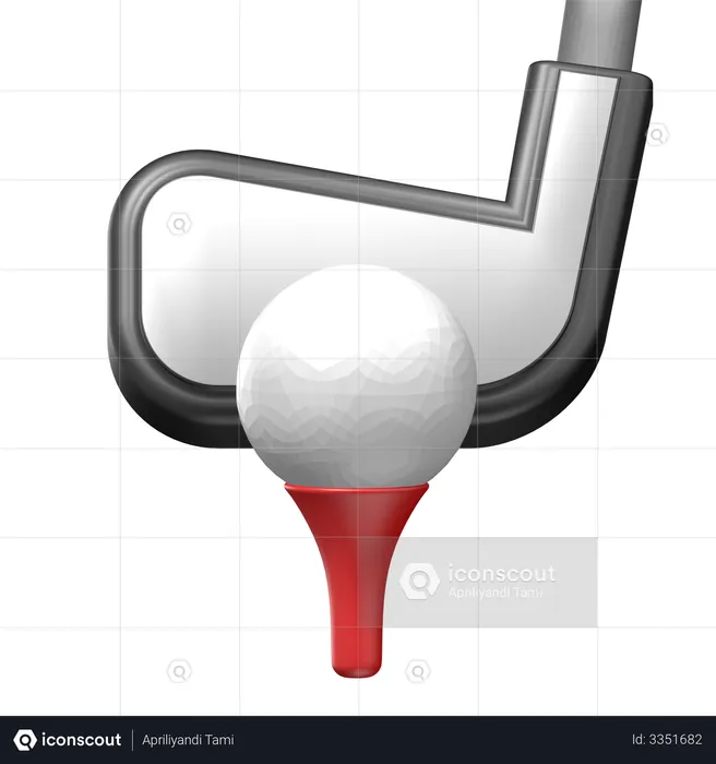 Golf  3D Illustration