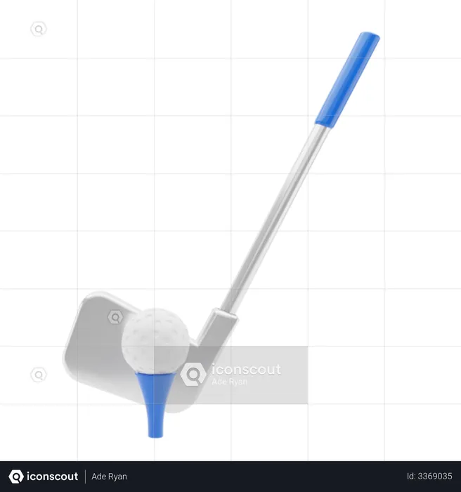 Le golf  3D Illustration
