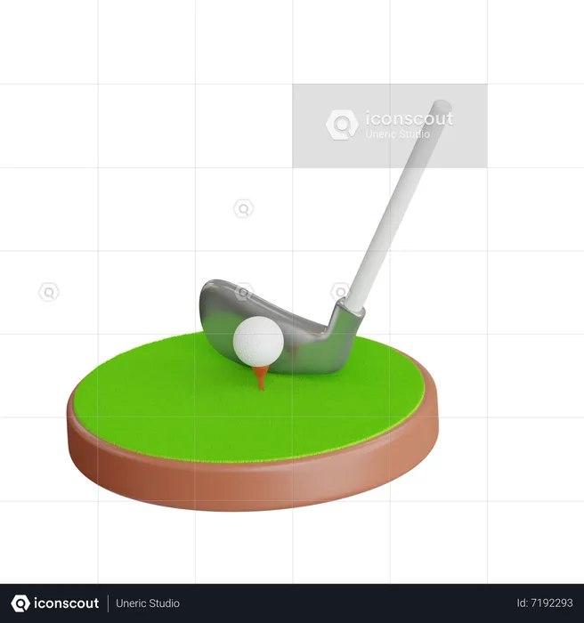 Golf  3D Icon