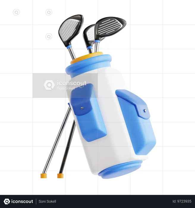 Golf Bag  3D Icon