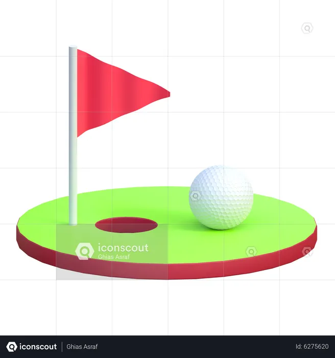 Golf Ball  3D Icon