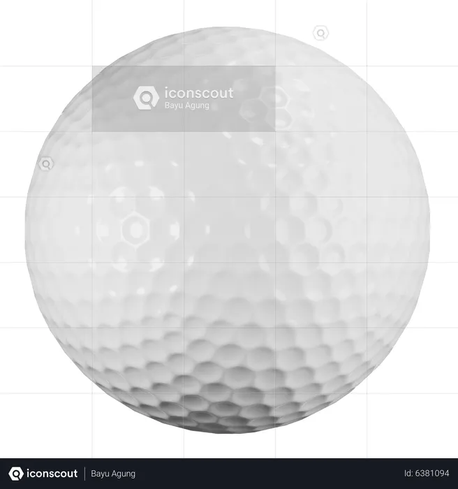 Golf Ball  3D Icon