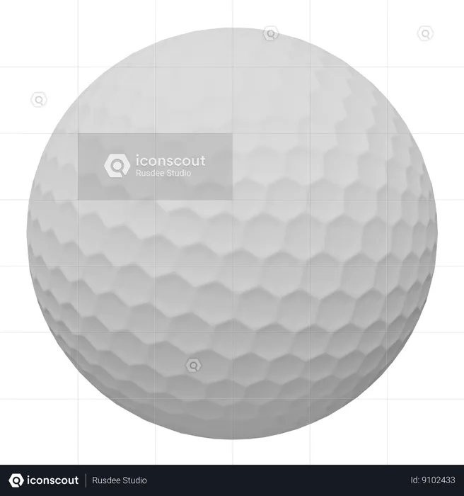 Golf Ball  3D Icon