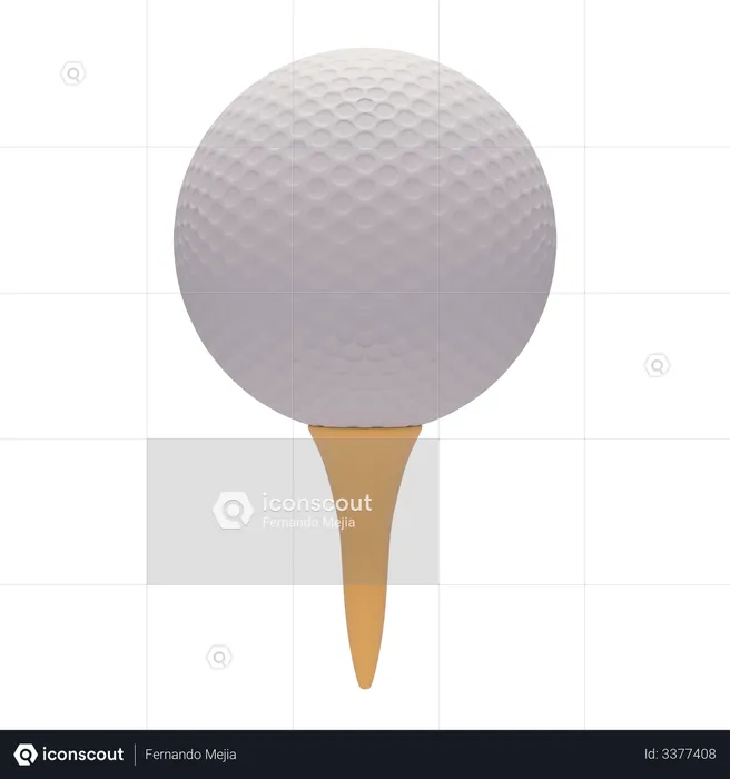 Golf Ball  3D Illustration
