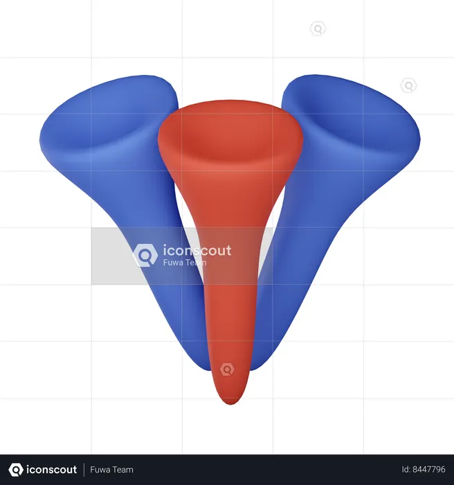 Golf Ball Pin  3D Icon