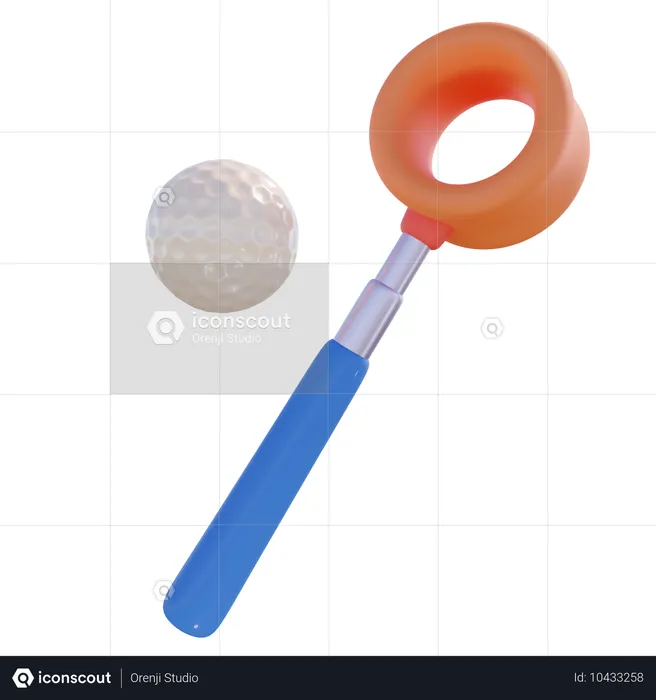 Golf Ball Retriever  3D Icon