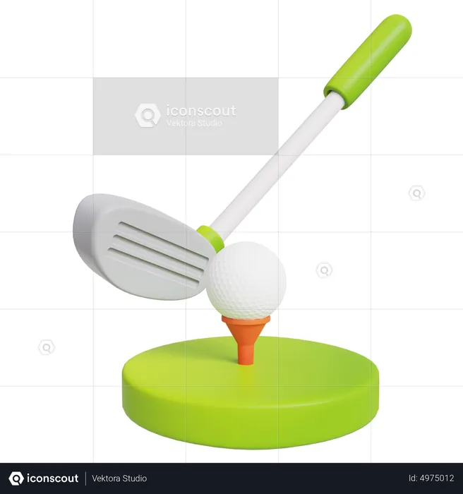 Golf Birdie  3D Icon