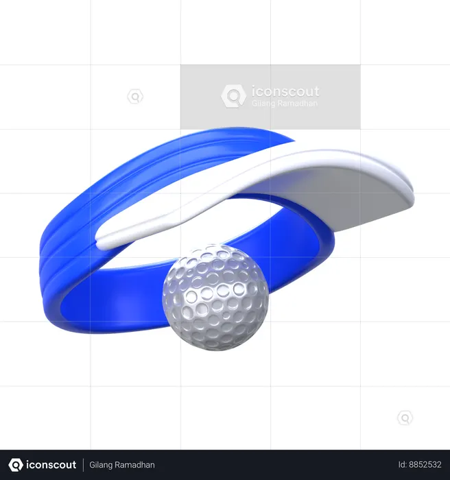 Golf Cap  3D Icon