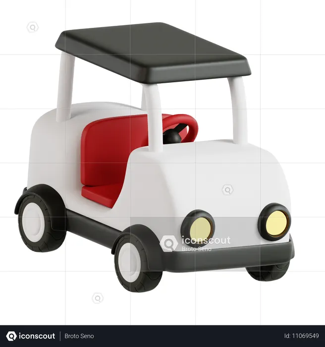 Golf cart  3D Icon