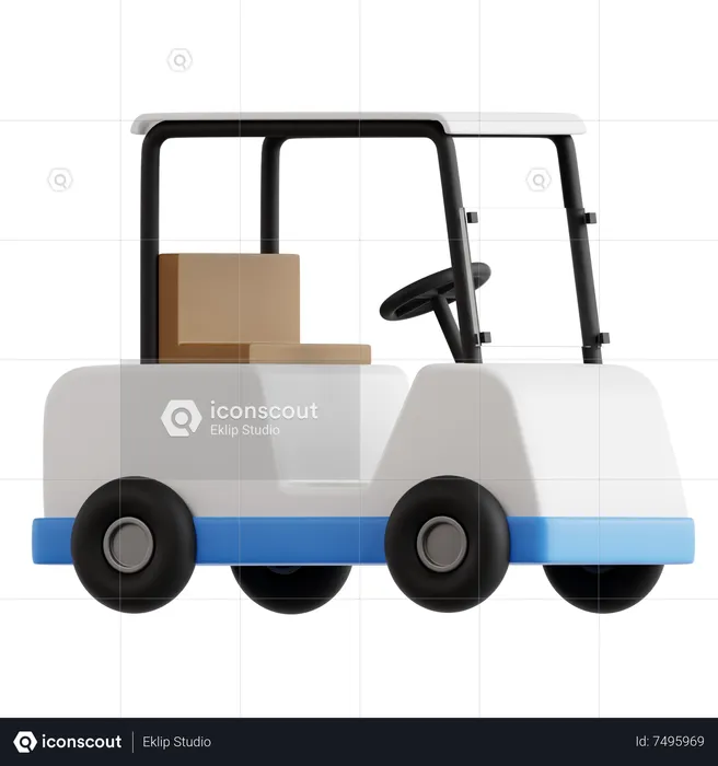 Golf Cart  3D Icon