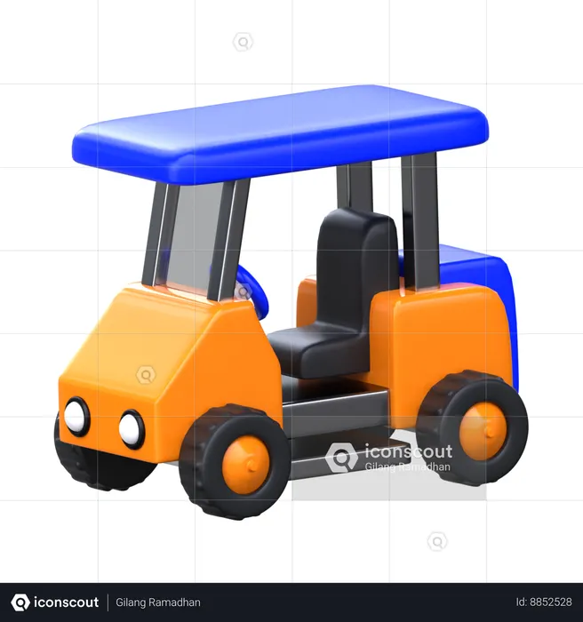Golf Cart  3D Icon