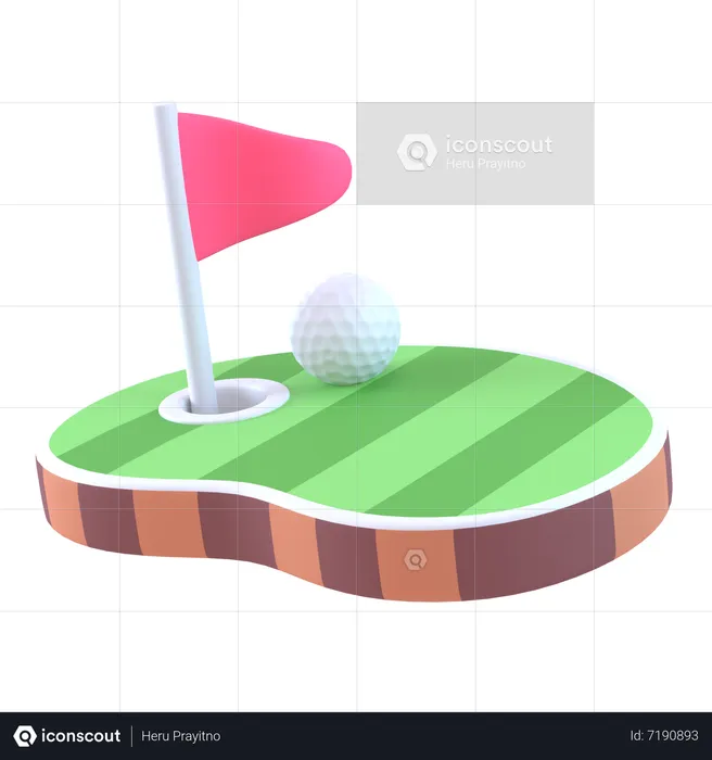 Golf Ground  3D Icon