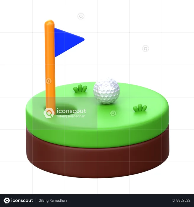 Golf Ground  3D Icon