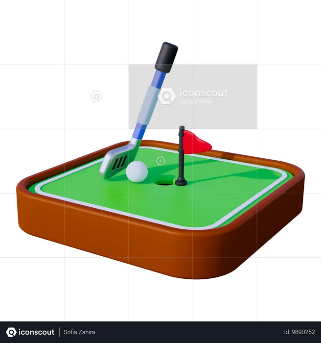 Sports de golf  3D Icon