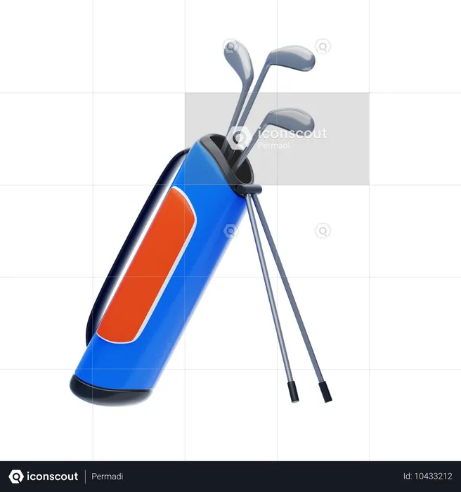 Golf Sticks  3D Icon