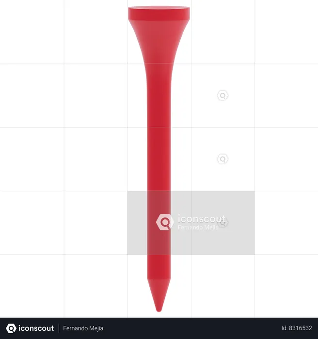 Golf Tee  3D Icon