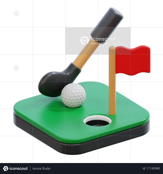 Golfe  3D Icon