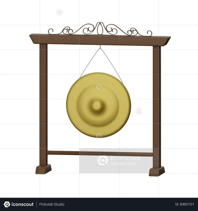 Gong  3D Icon