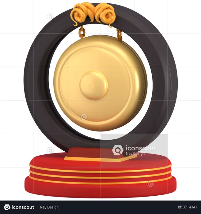 Gong  3D Icon