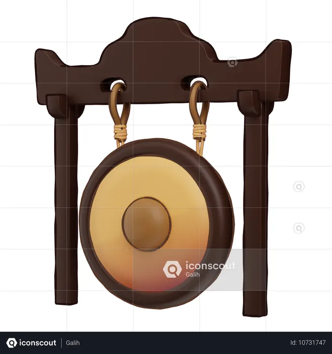 Gong  3D Icon