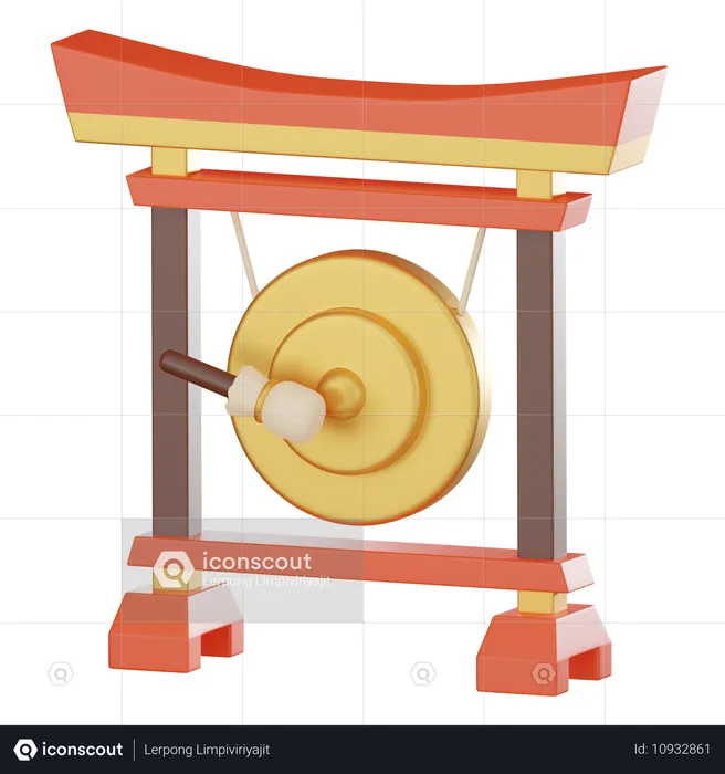 Gong  3D Icon