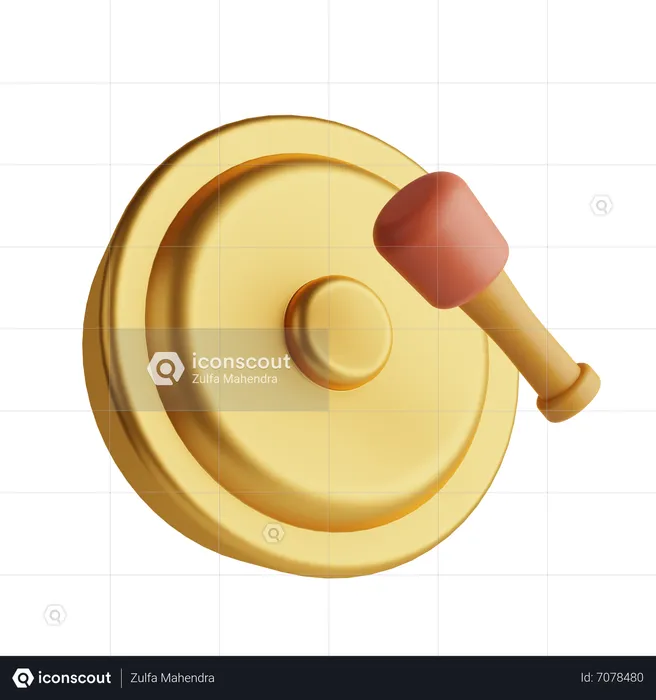 Gong  3D Icon