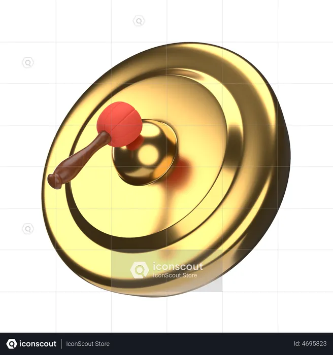 Gong  3D Icon