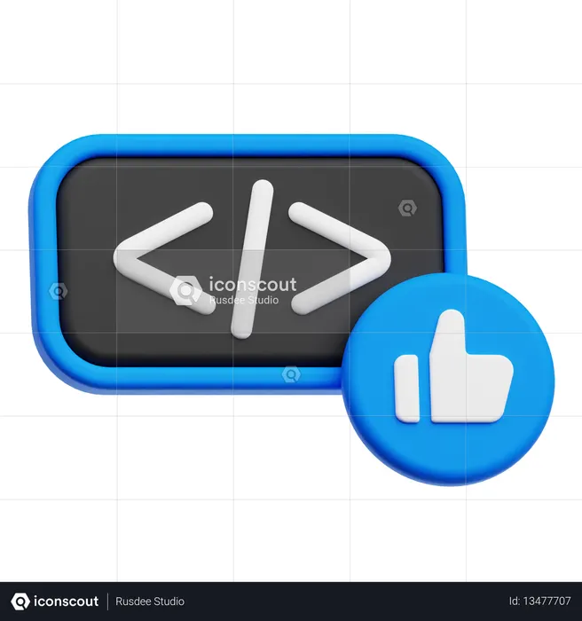 Good Coding  3D Icon